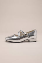 Margaux | French Style Low Heel Mary Jane Shoes Square-Toe Velcro Strap Flats