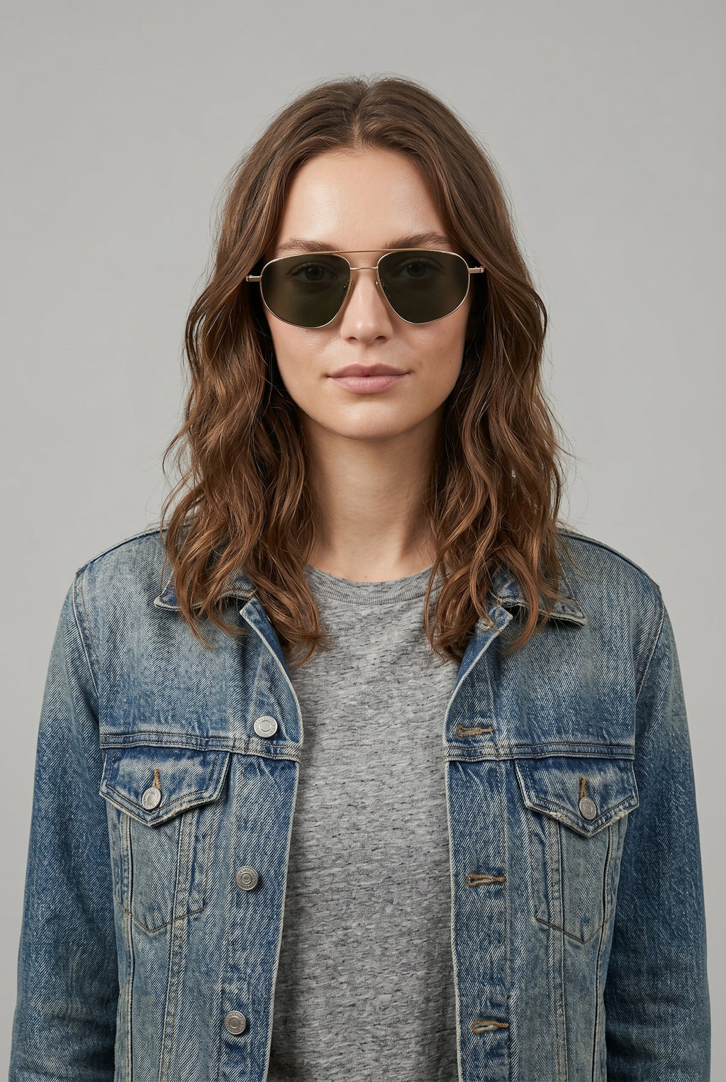 Nocturne | Metal Frame Sunglasses Retro Gold UV400 Gradient Lens Full Frame