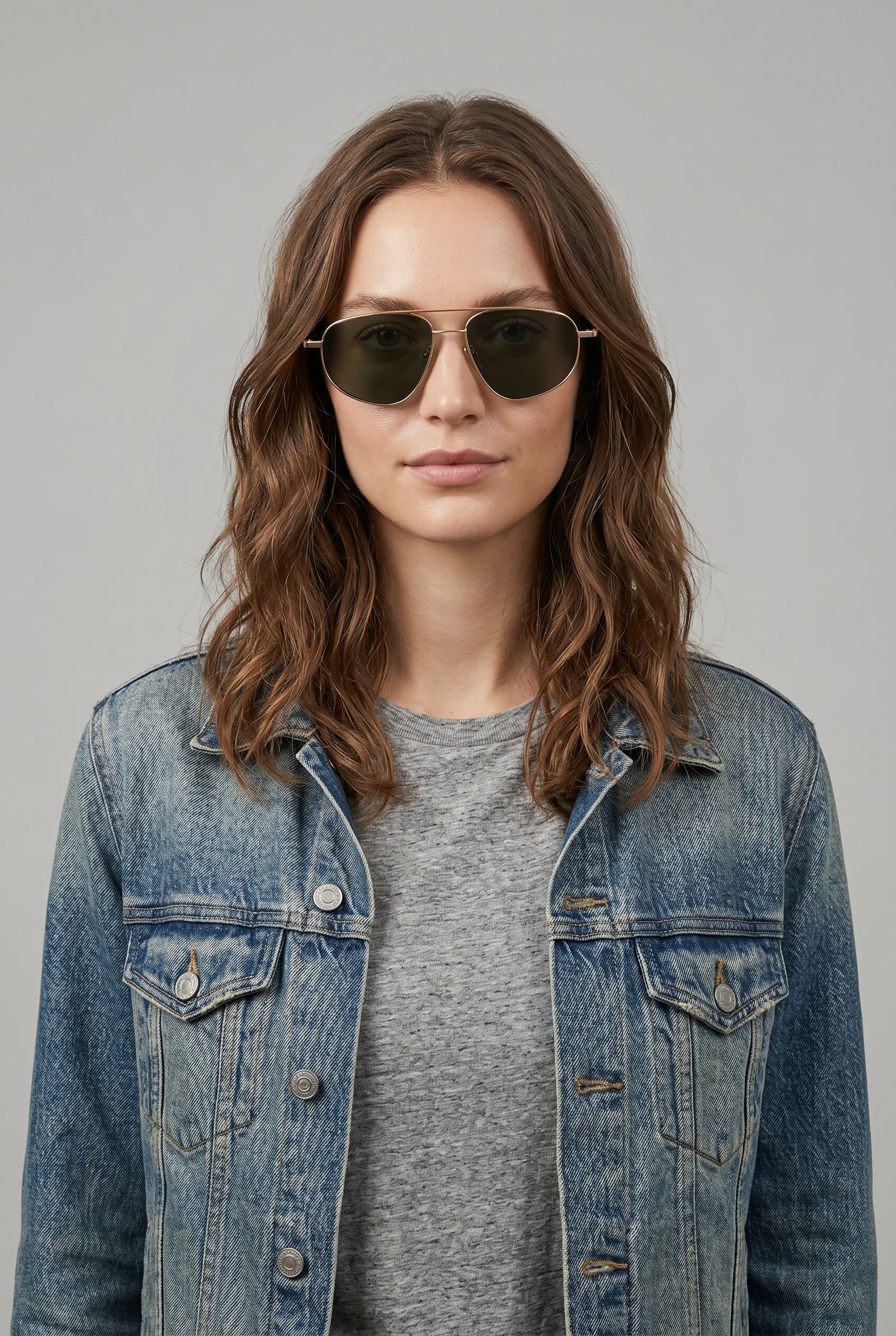 Nocturne | Metal Frame Sunglasses Retro Gold UV400 Gradient Lens Full Frame