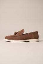 Repere | Men's Slip-On Tassel Loafers Casual Flat Round-Toe Lightweight Shoes