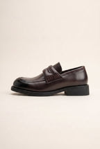 Racine | Men's Genuine Leather Loafers Slip-On Square Toe Casual Shoes