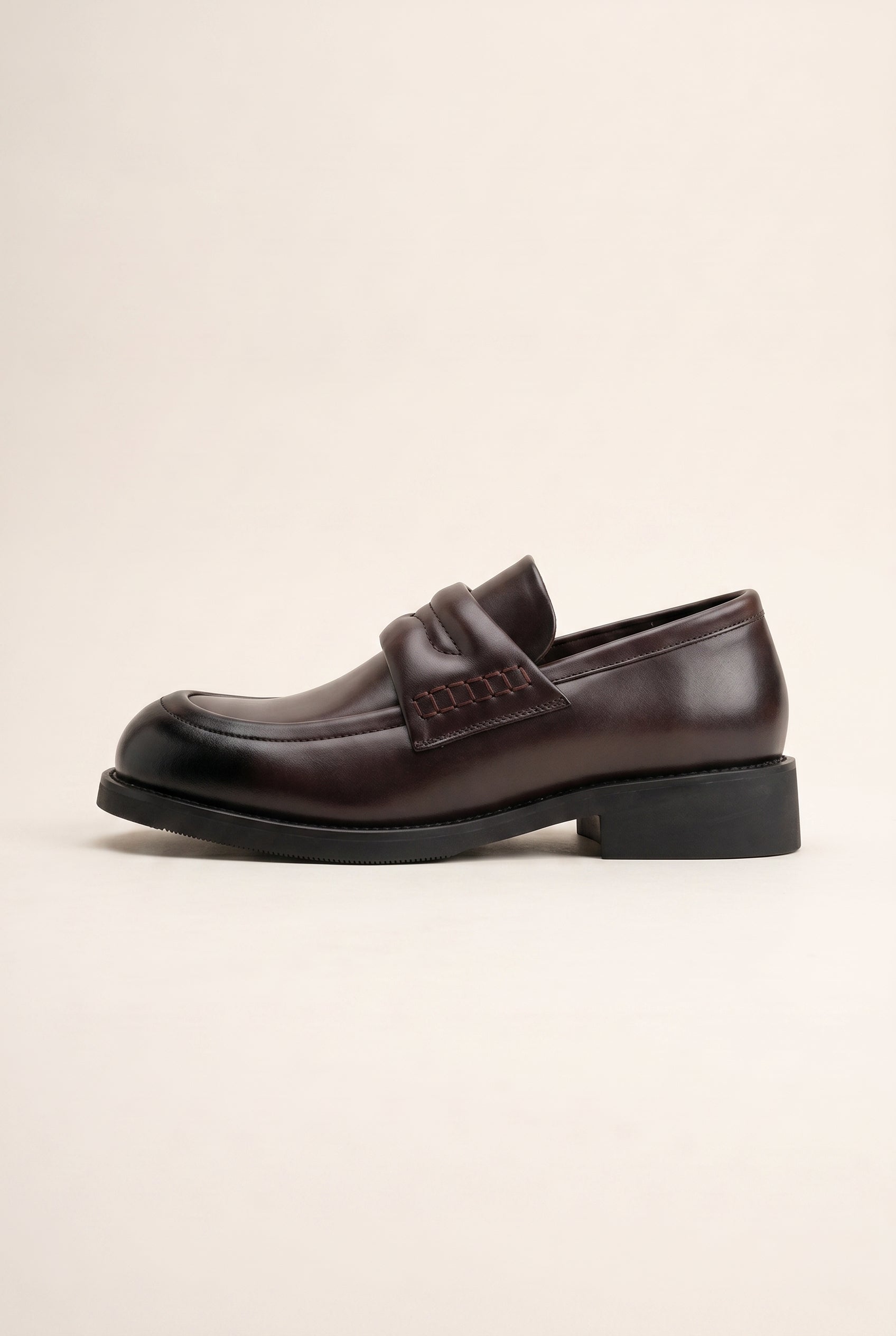 Racine | Men's Genuine Leather Loafers Slip-On Square Toe Casual Shoes