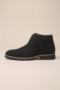 Facette | Pointed Toe Lace-Up Martin Boots Men's Low Heel Chelsea Ankle Boots