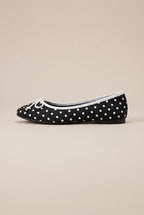 Seraphine | Polka Dot Bow Mary Jane Ballet Flats Round-Toe Ankle-Strap Retro Shoes