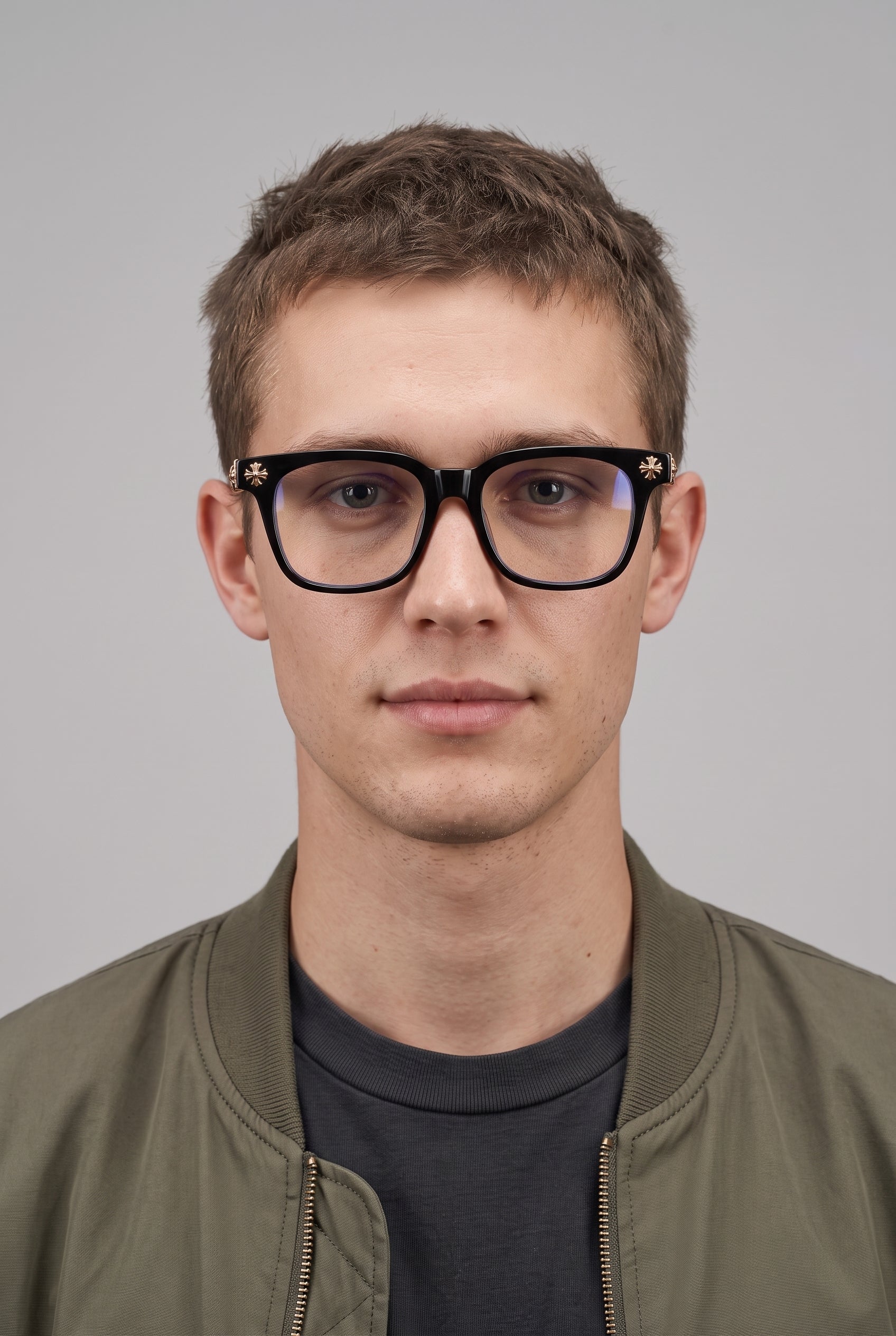 Rive | Square Sunglasses Anti Blue Light UV Anti-Fog Metal Frame
