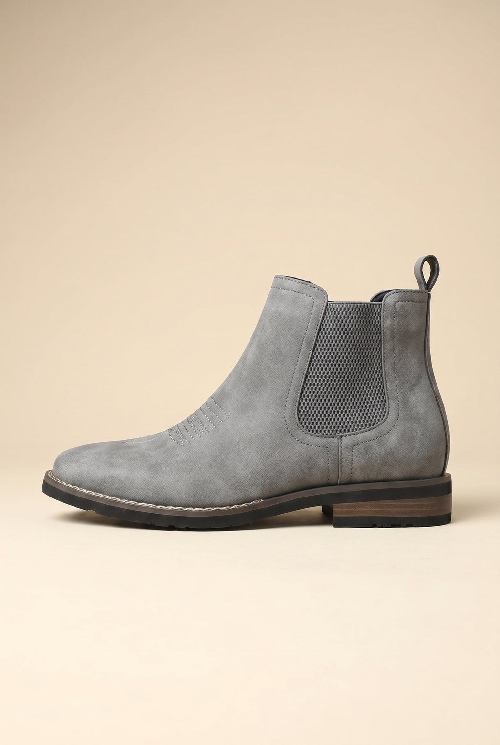 Bastion | Men's Chelsea Mid-Calf Boots Slip-On Leather British Style Boots