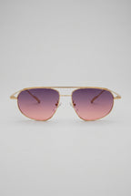 Nocturne | Metal Frame Sunglasses Retro Gold UV400 Gradient Lens Full Frame