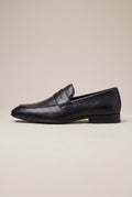 Repere | Men's Leather Slip-On Shoes Perforated Breathable Round-Toe Casual Loafers