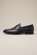 Repere | Men's Leather Slip-On Shoes Perforated Breathable Round-Toe Casual Loafers