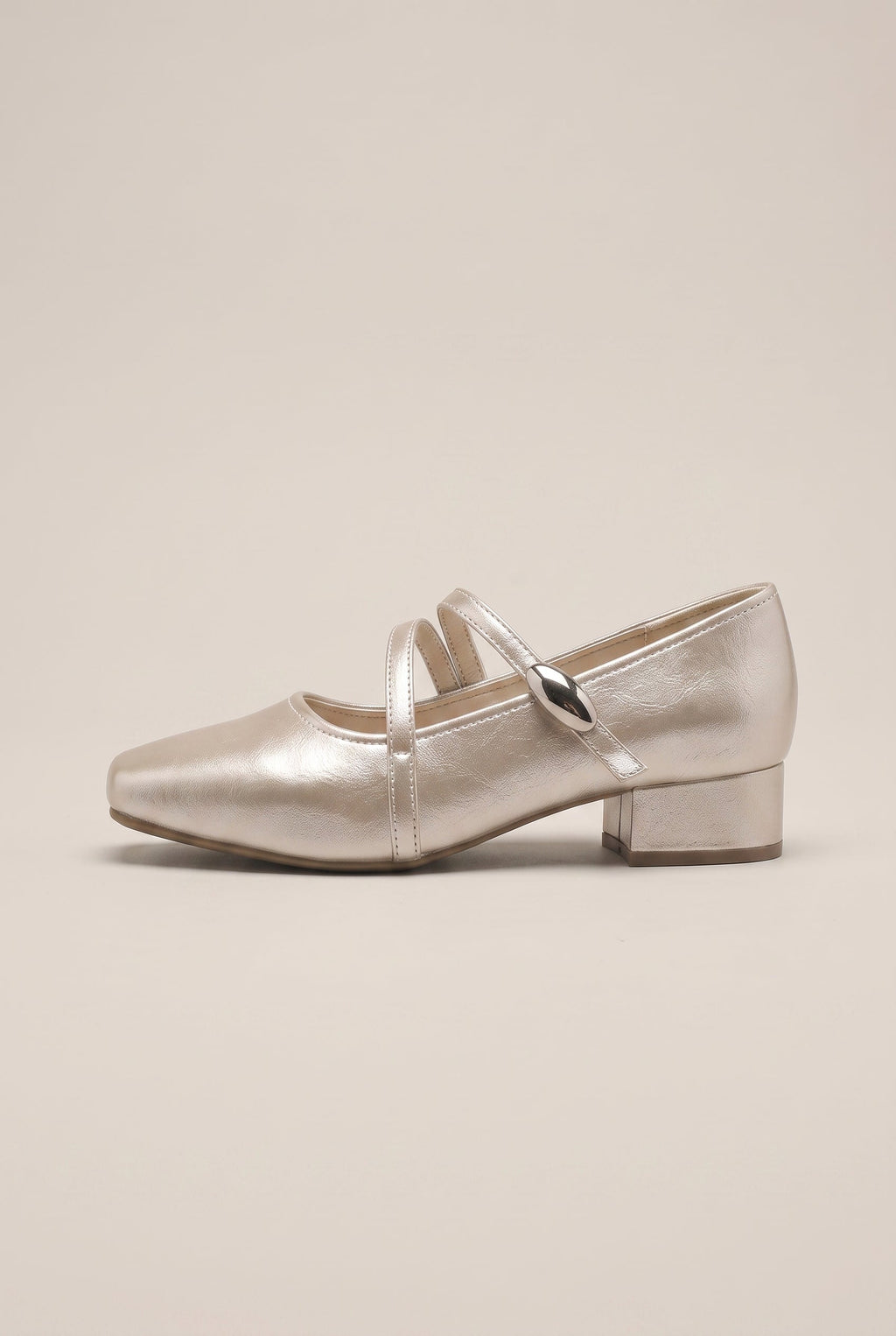Margaux | French Style Low Heel Mary Jane Shoes Square-Toe Velcro Strap Flats