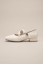 Margaux | French Style Low Heel Mary Jane Shoes Square-Toe Velcro Strap Flats