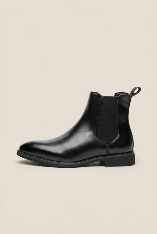 Repere | Men's Fleece Lined Chelsea Boots Slip-On Warm Winter Ankle Boots