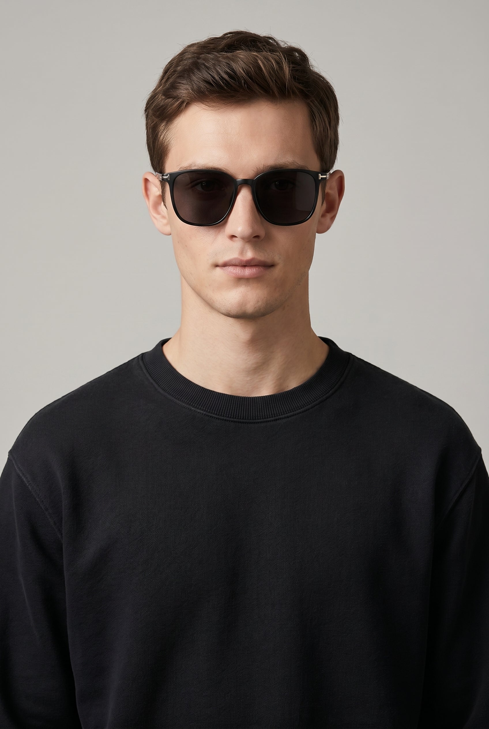 Noir | Square Polarized Sunglasses UV400 TR Frame TAC Lens Lightweight