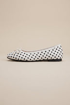 Seraphine | Polka Dot Bow Mary Jane Ballet Flats Round-Toe Ankle-Strap Retro Shoes