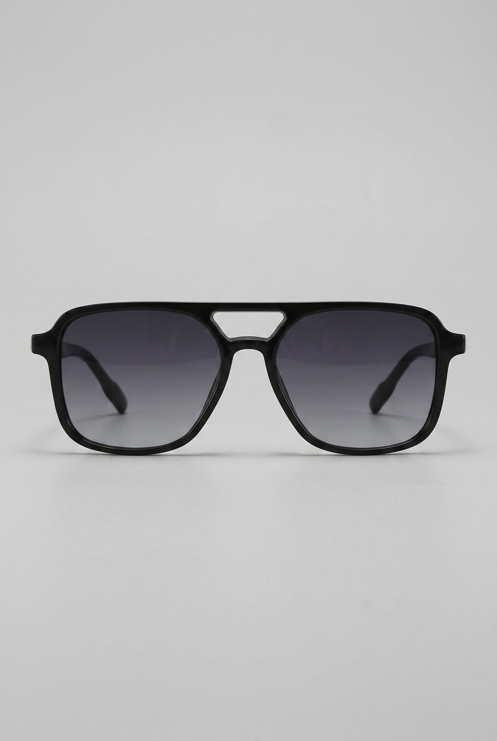 Noir | Square Polarized Sunglasses Retro Double Bridge UV400 TAC Lens