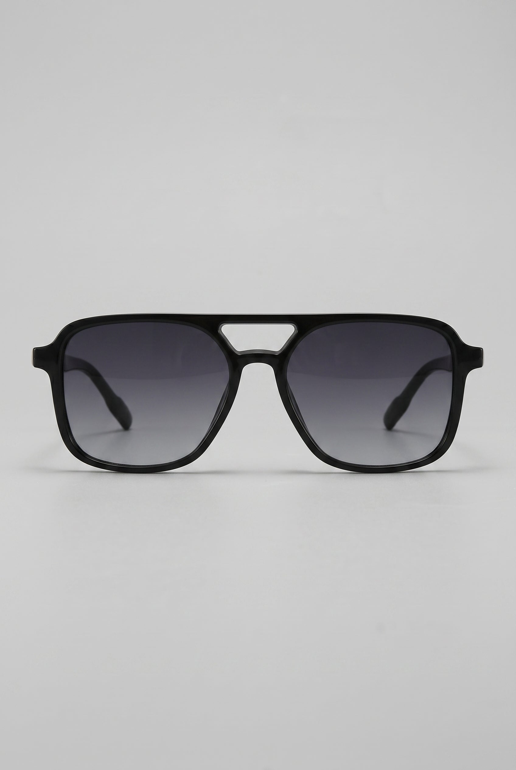 Noir | Square Polarized Sunglasses Retro Double Bridge UV400 TAC Lens