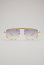 Nocturne | Metal Frame Sunglasses Retro Gold UV400 Gradient Lens Full Frame