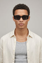 Noir | Frameless Square Sunglasses Rimless Lightweight UV400 Category 4 Lens