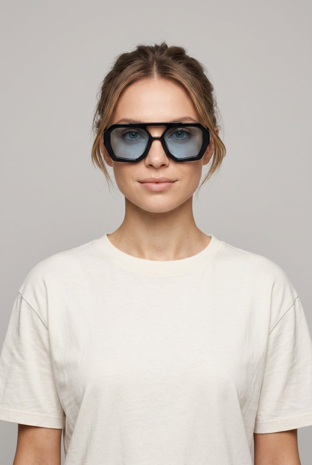 Vantage | Double Beam Sunglasses Irregular Polygon UV400 Lightweight PC Frame