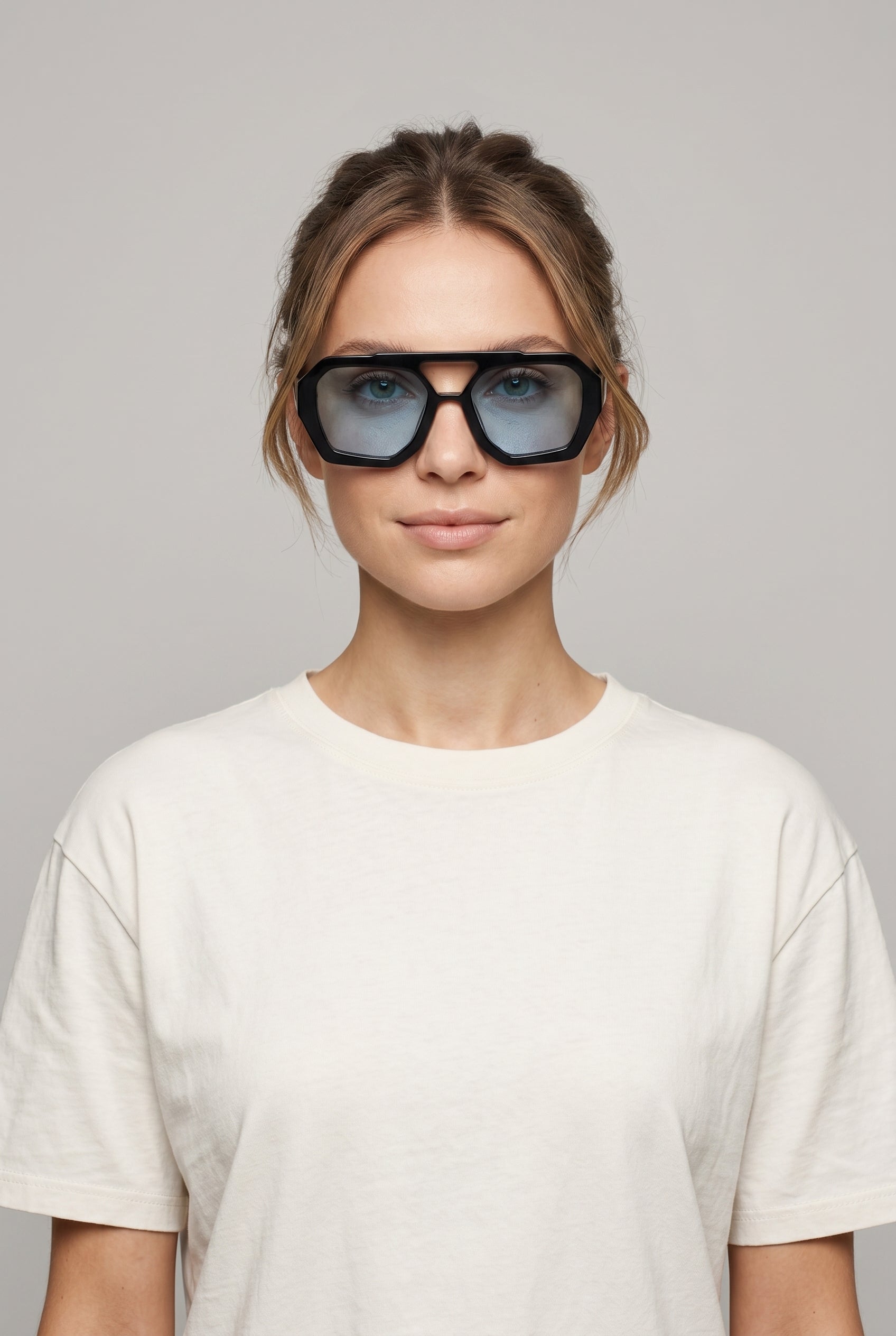 Vantage | Double Beam Sunglasses Irregular Polygon UV400 Lightweight PC Frame