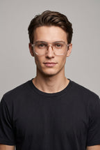 Lumen | Fashion Double-Beam Anti Blue Light Glasses Square Full-Frame Anti-Eye-Strain Computer Glasses