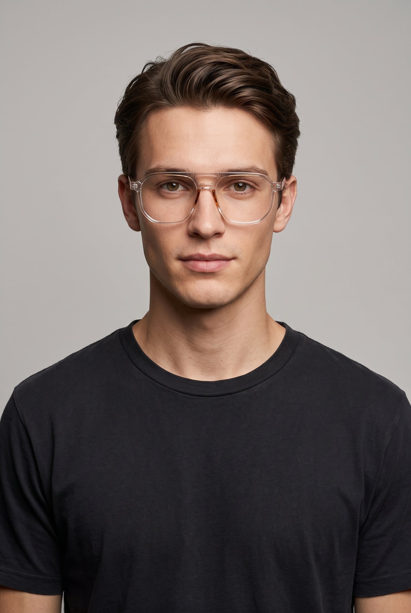 Lumen | Fashion Double-Beam Anti Blue Light Glasses Square Full-Frame Anti-Eye-Strain Computer Glasses