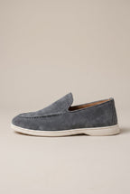 Repere | Men's Casual Slip-On Leather Shoes Round-Toe Lightweight Breathable Loafers