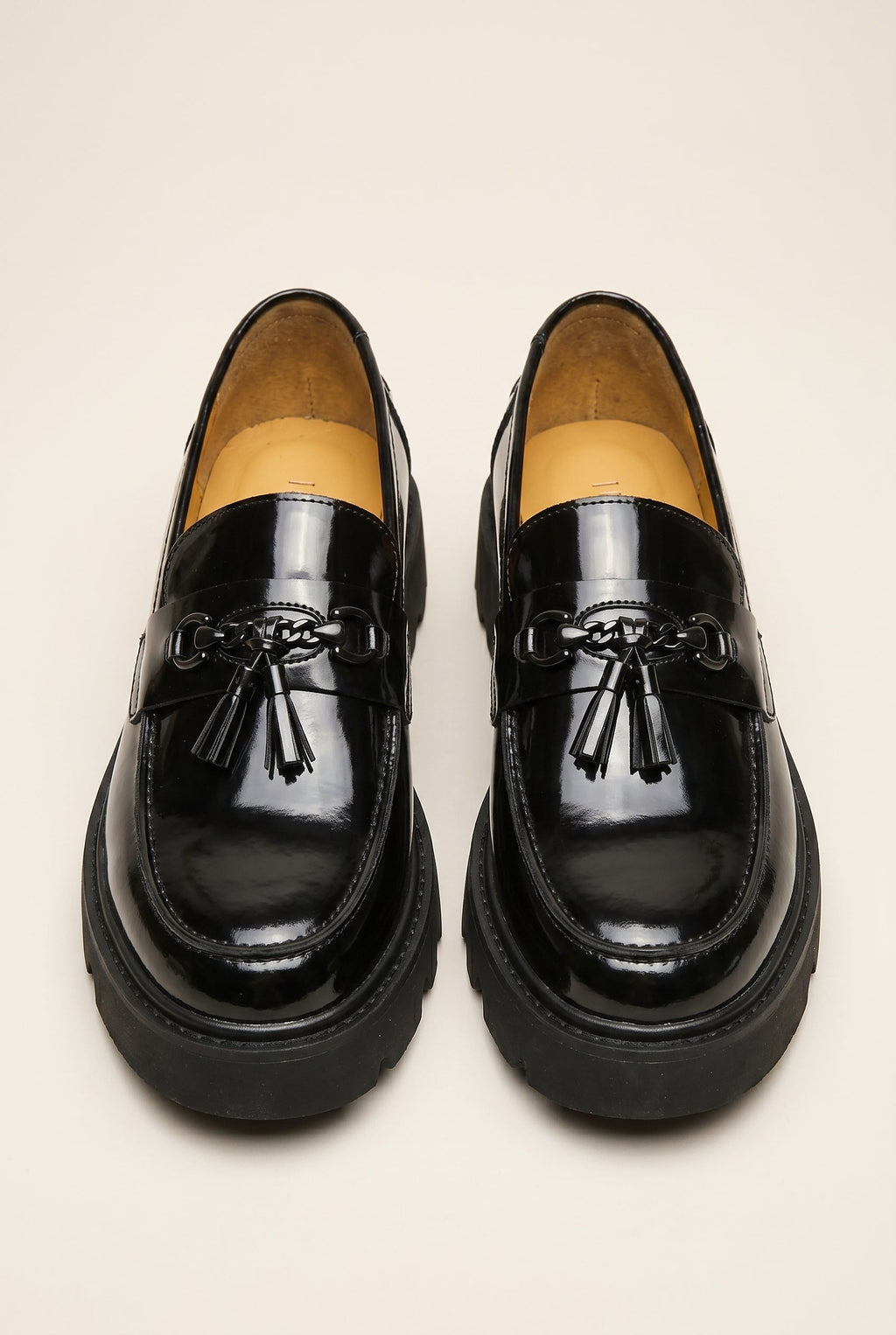 Bastion | Men's Tassel Loafers Slip-On Platform Dress Shoes Business Casual