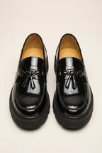 Bastion | Men's Tassel Loafers Slip-On Platform Dress Shoes Business Casual