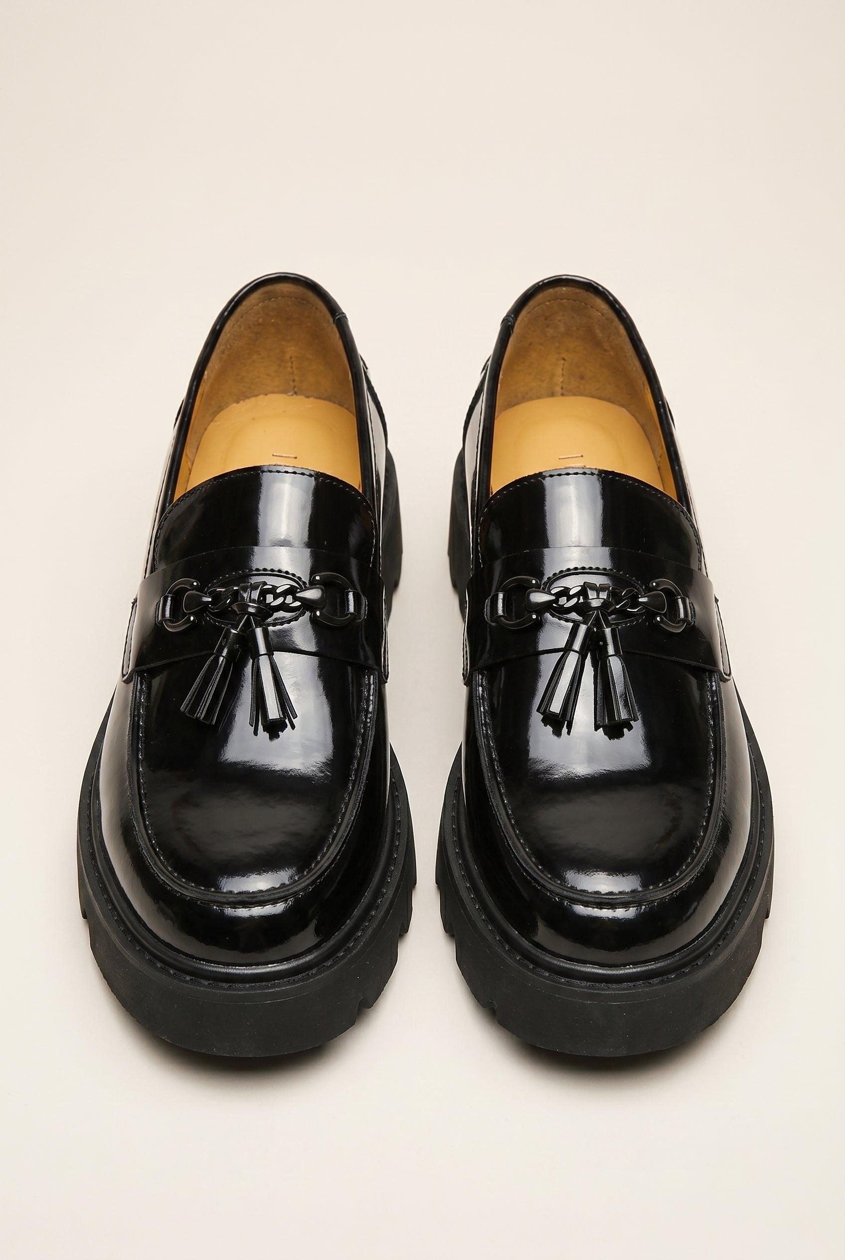 Bastion | Men's Tassel Loafers Slip-On Platform Dress Shoes Business Casual