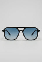 Noir | Square Polarized Sunglasses Retro Double Bridge UV400 TAC Lens