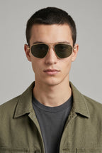 Nocturne | Metal Frame Sunglasses Retro Gold UV400 Gradient Lens Full Frame