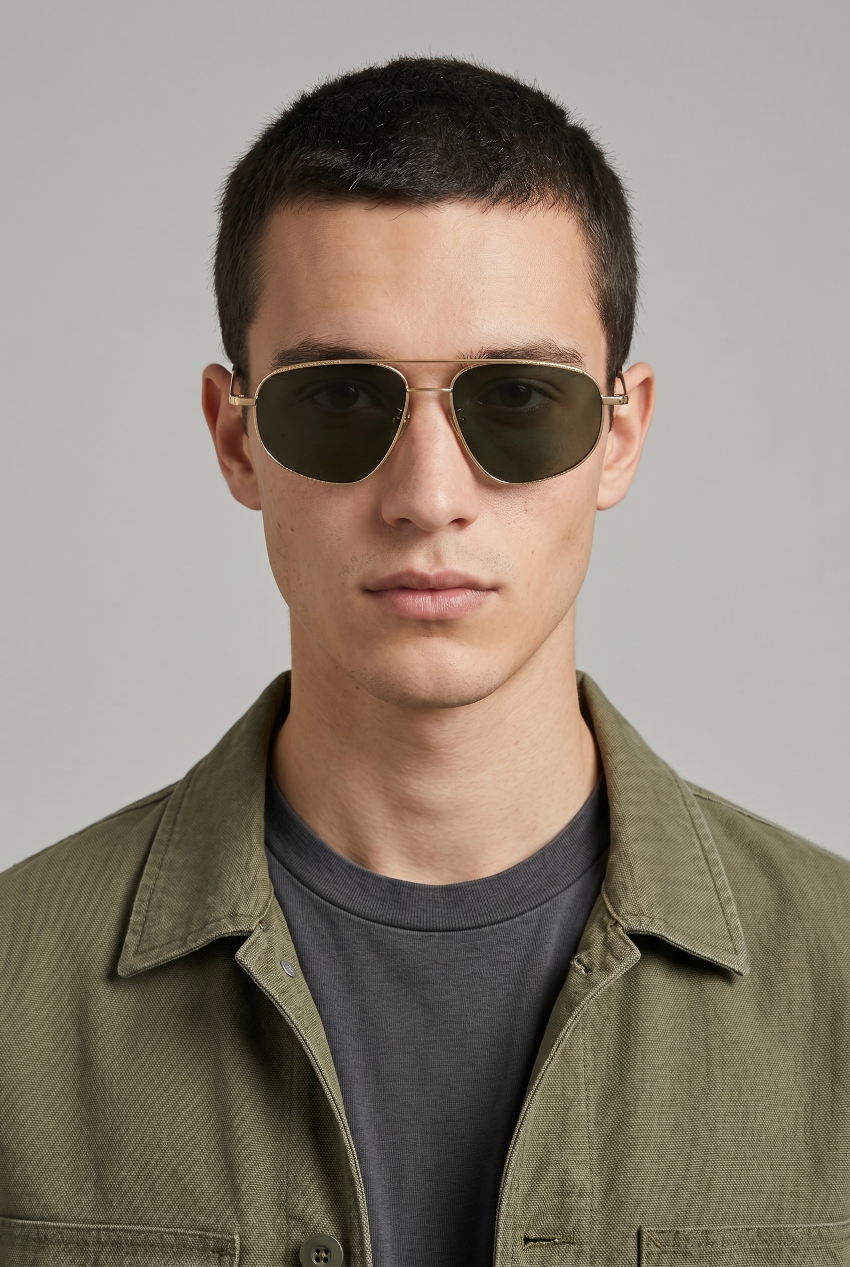 Nocturne | Metal Frame Sunglasses Retro Gold UV400 Gradient Lens Full Frame