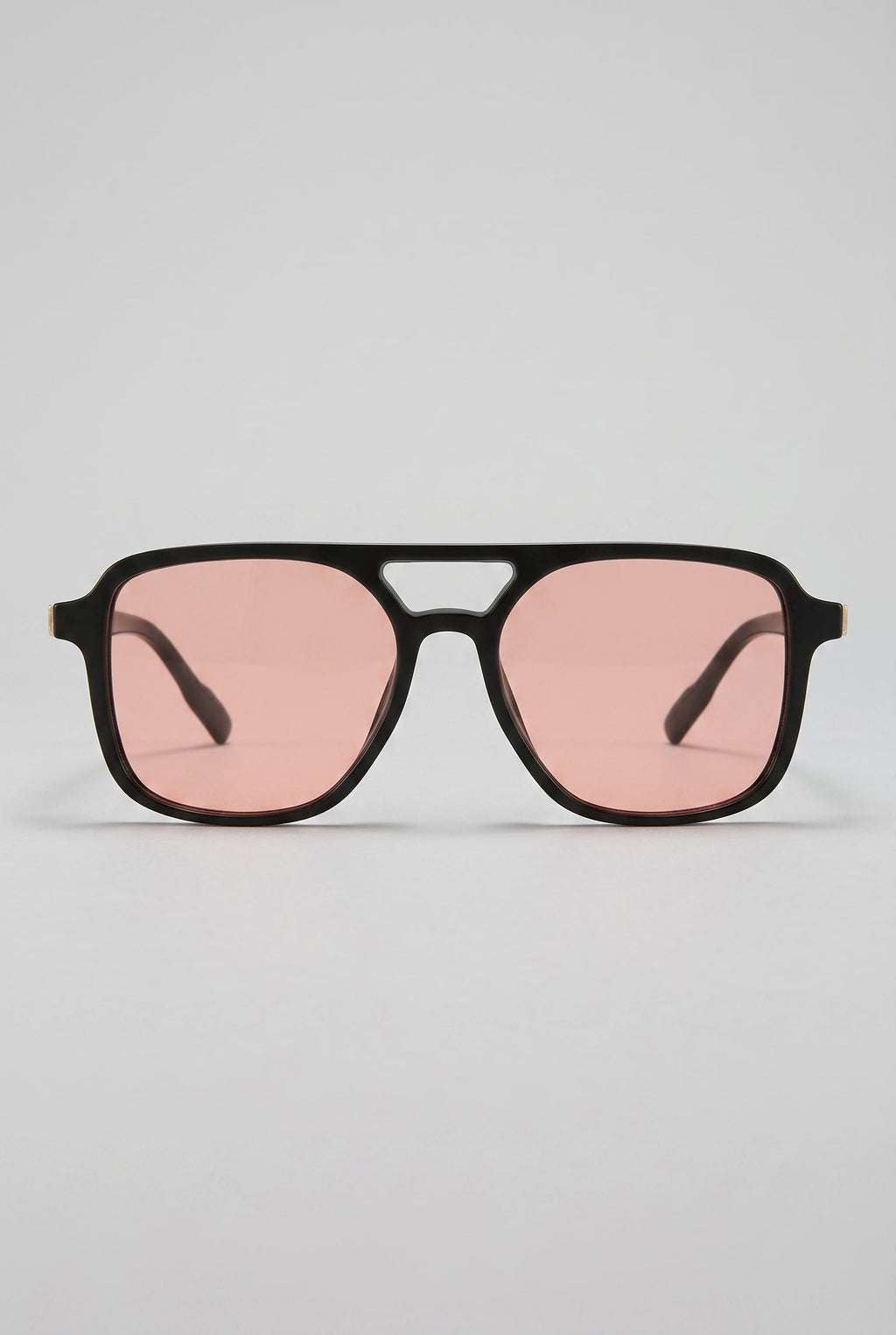 Noir | Square Polarized Sunglasses Retro Double Bridge UV400 TAC Lens