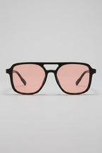 Noir | Square Polarized Sunglasses Retro Double Bridge UV400 TAC Lens