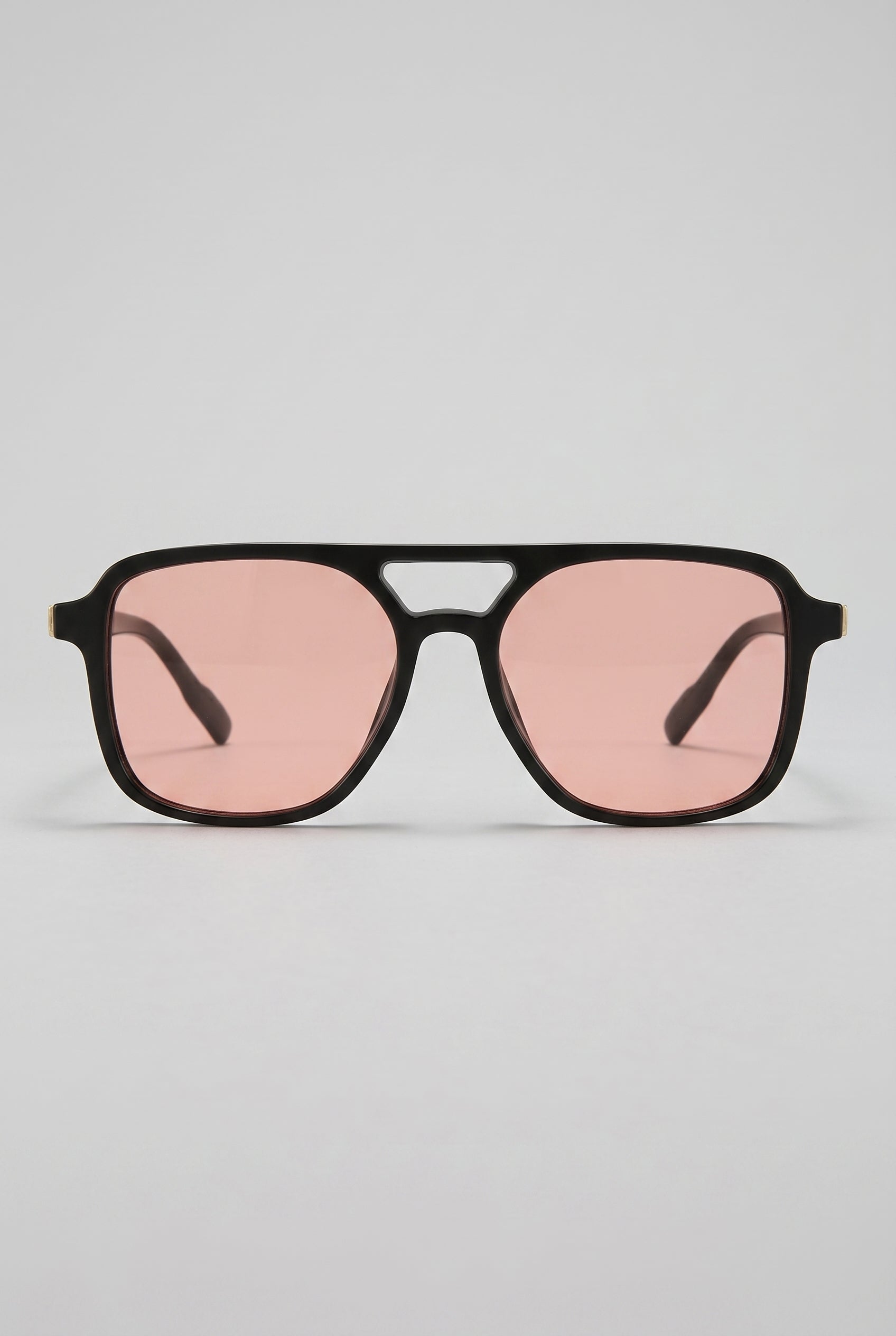 Noir | Square Polarized Sunglasses Retro Double Bridge UV400 TAC Lens