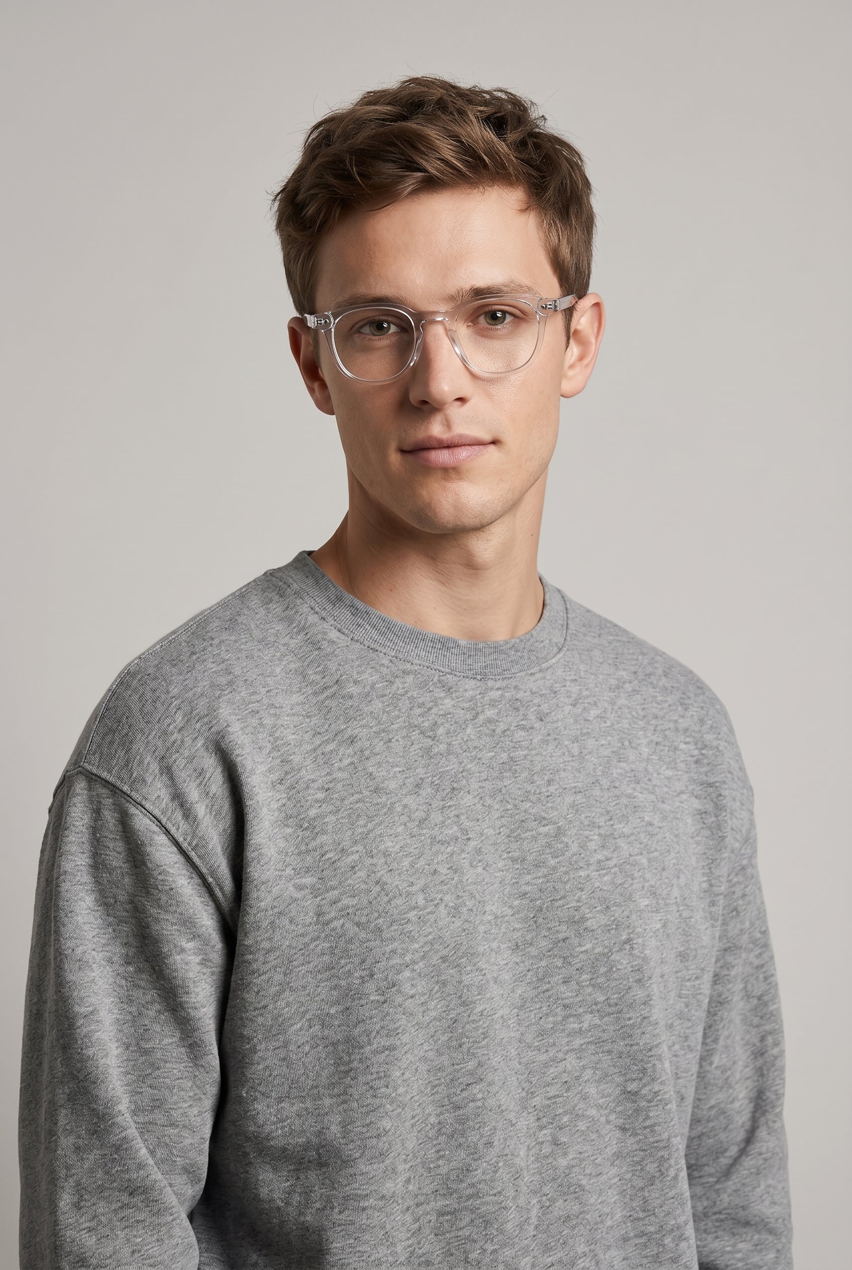 Lumen | Round Anti Blue Light Glasses Ultralight PC Frame Clear Lens