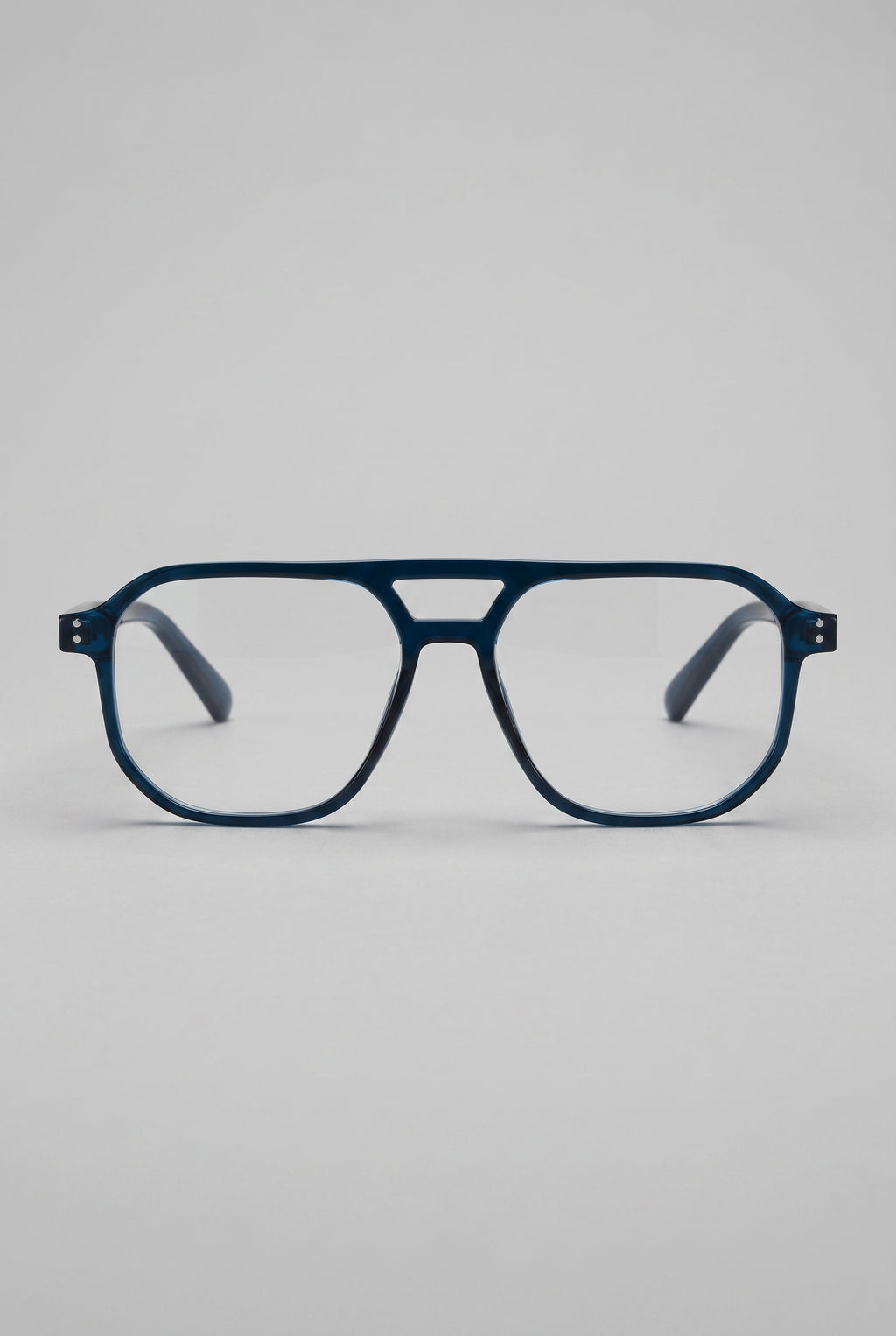 Lumen | Fashion Double-Beam Anti Blue Light Glasses Square Full-Frame Anti-Eye-Strain Computer Glasses