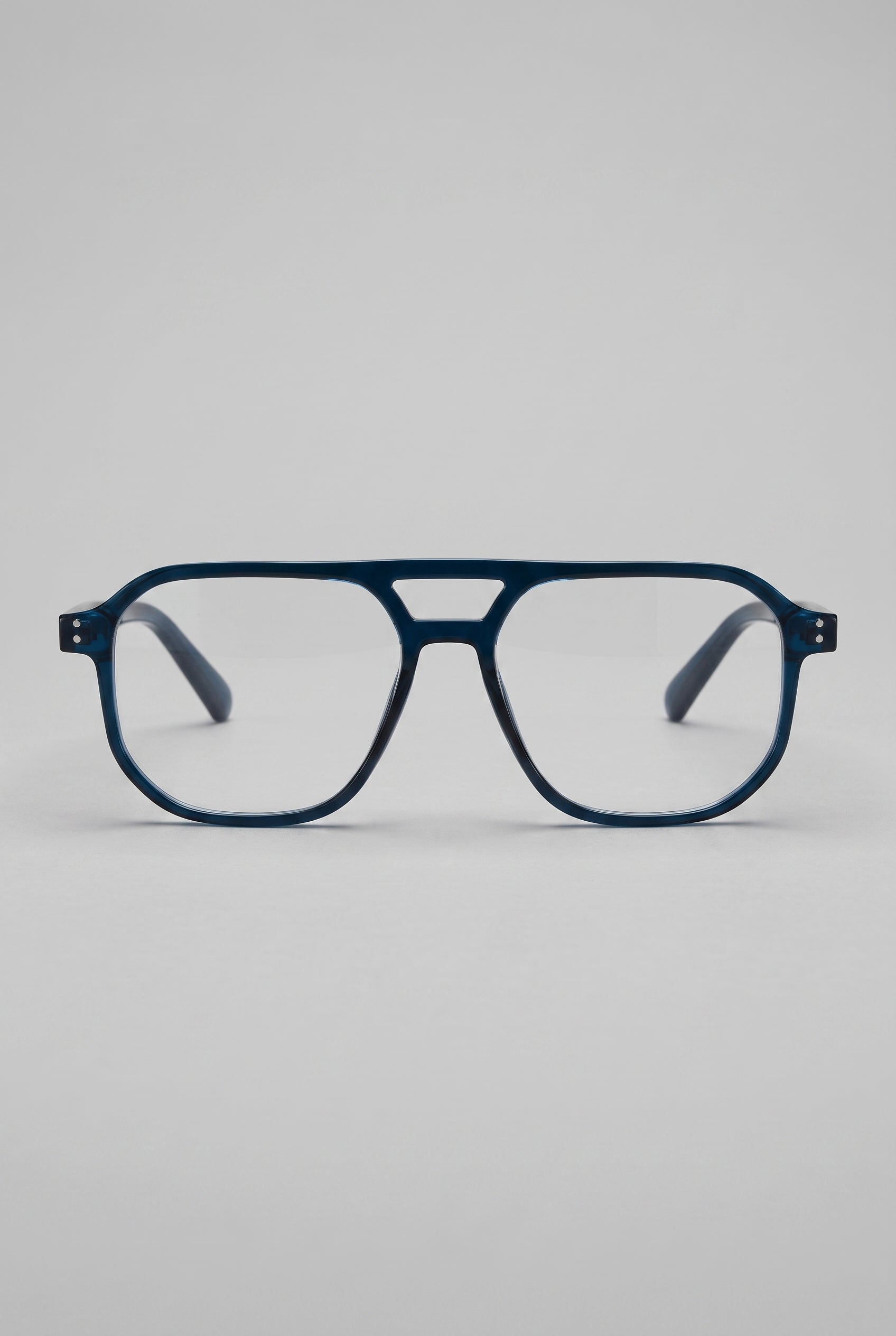 Lumen | Fashion Double-Beam Anti Blue Light Glasses Square Full-Frame Anti-Eye-Strain Computer Glasses