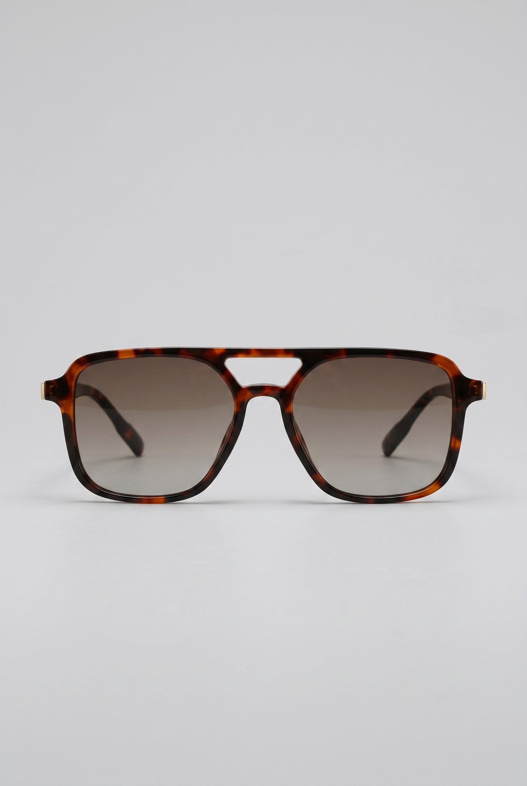 Noir | Square Polarized Sunglasses Retro Double Bridge UV400 TAC Lens