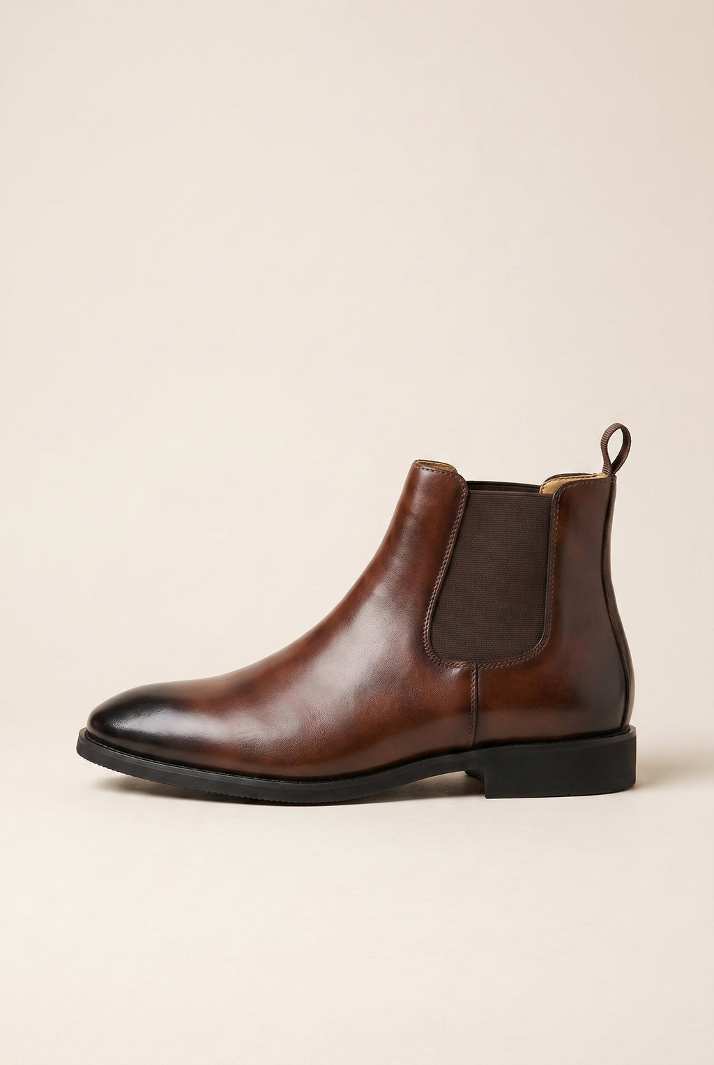 Ombre | Men's Classic Chelsea Boots Winter Leather Ankle Boots Slip-On
