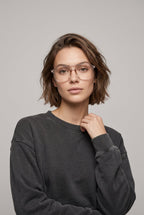 Lumen | Fashion Double-Beam Anti Blue Light Glasses Square Full-Frame Anti-Eye-Strain Computer Glasses
