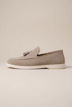 Repere | Men's Slip-On Tassel Loafers Casual Flat Round-Toe Lightweight Shoes