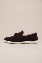 Repere | Men's Slip-On Tassel Loafers Casual Flat Round-Toe Lightweight Shoes