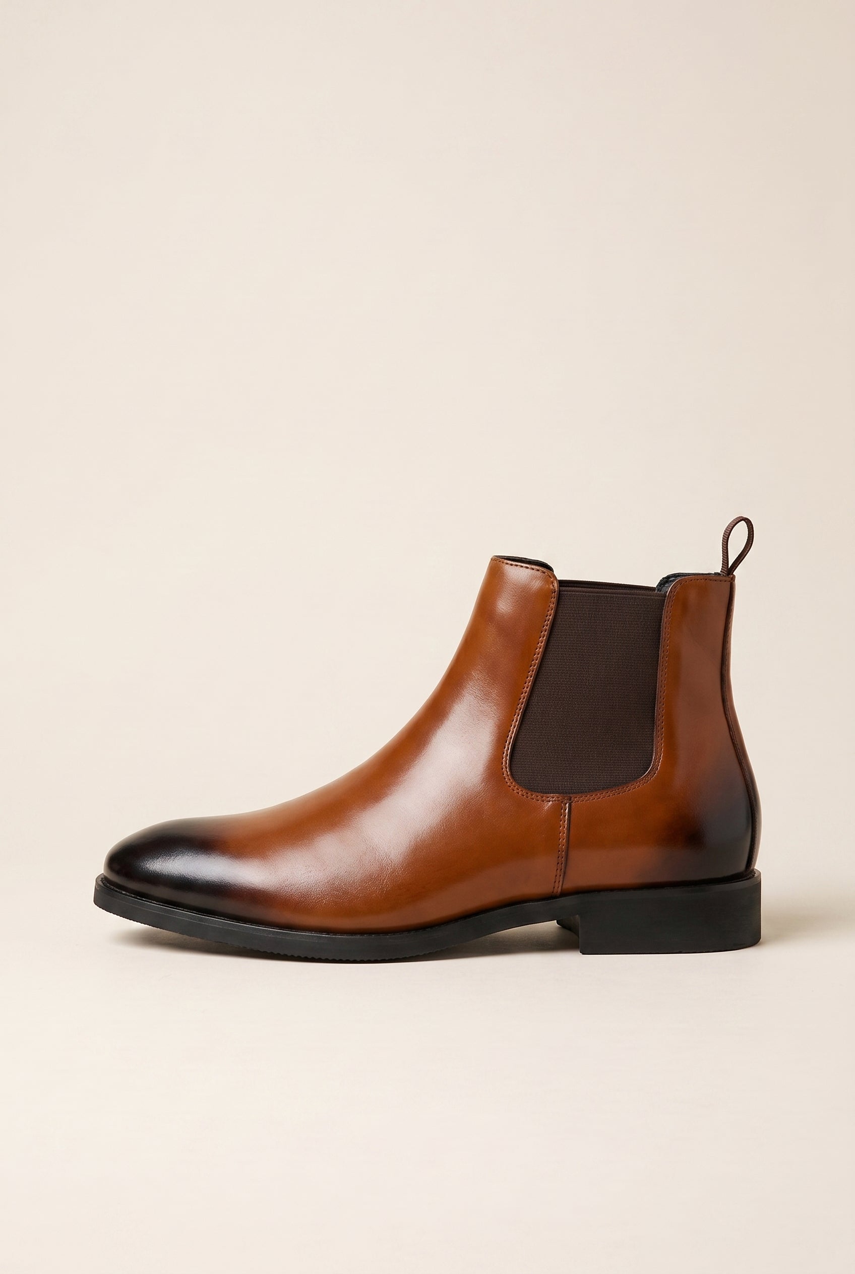 Ombre | Men's Classic Chelsea Boots Winter Leather Ankle Boots Slip-On