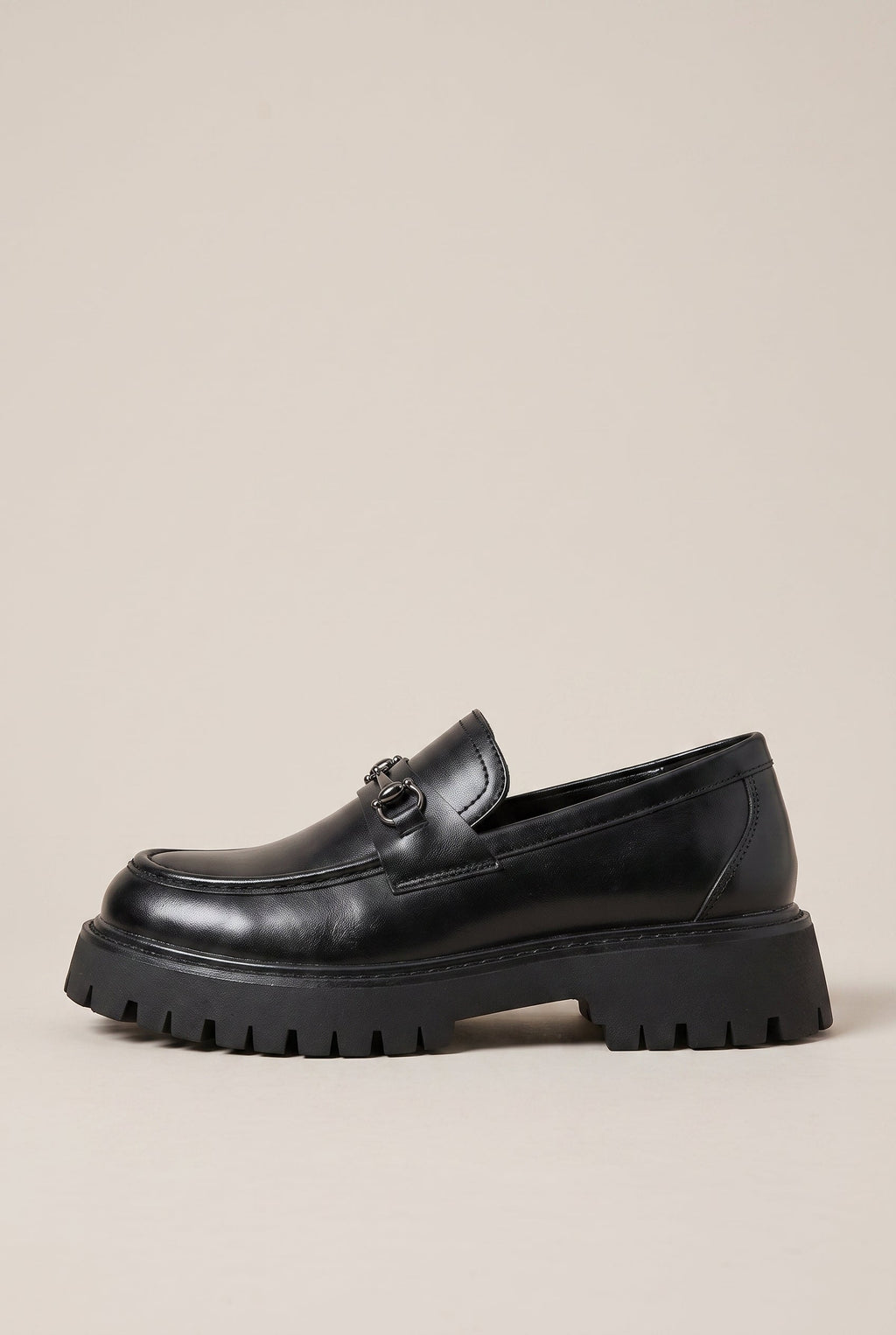 Ombre | Men's Height Increasing Patent Leather Loafers Slip-On Round-Toe Casual Shoes