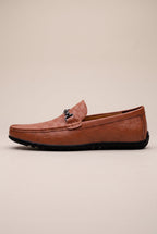 Repere | Cowhide Slip-On Ankle Boots Round Toe Flat Leather Casual Boots