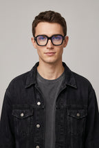Vantage | Anti Blue Light Glasses Hexagon Square Frame Large Geometric PC
