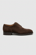 Repère | Men's Suede Derby Shoes Moc Toe Lace-Up Leather Sole