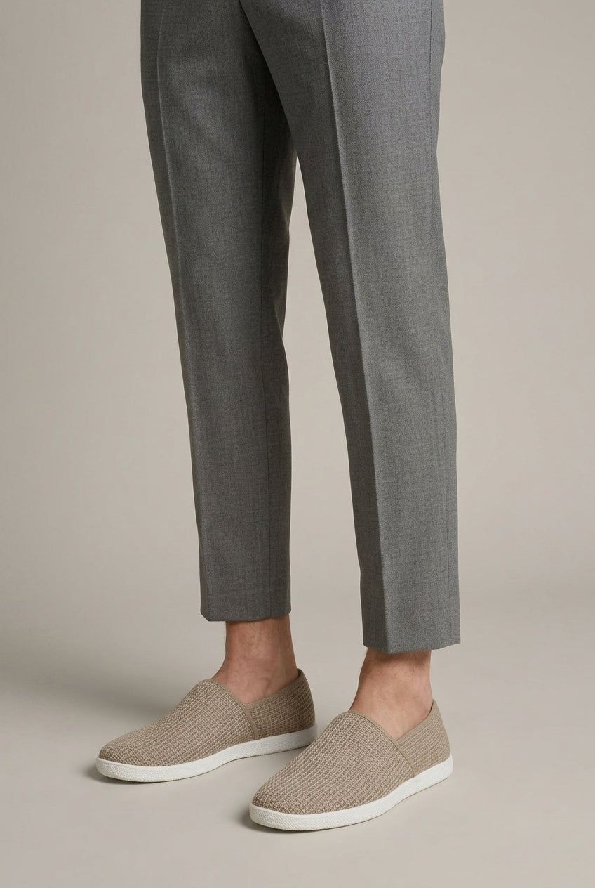 Facette | Men's Woven Slip-On Loafers Round Toe